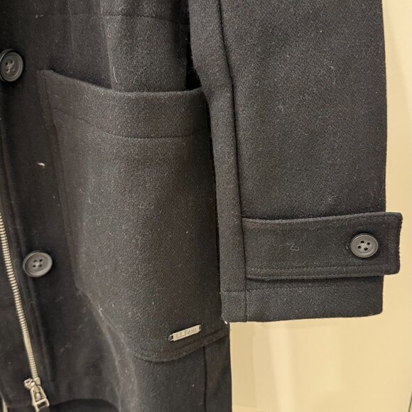 NWT LL Bean West End Wool Coat Women's Small Black Warm for Winter & Holidays - Picture 7 of 10